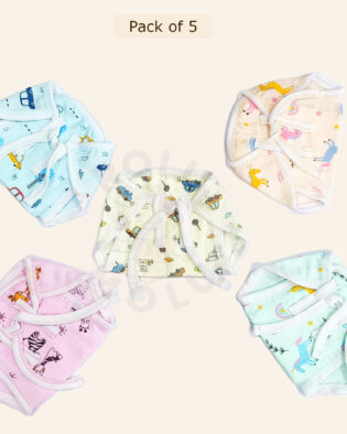 ROLUMOLU New Born Baby Nappies PACK 5-2