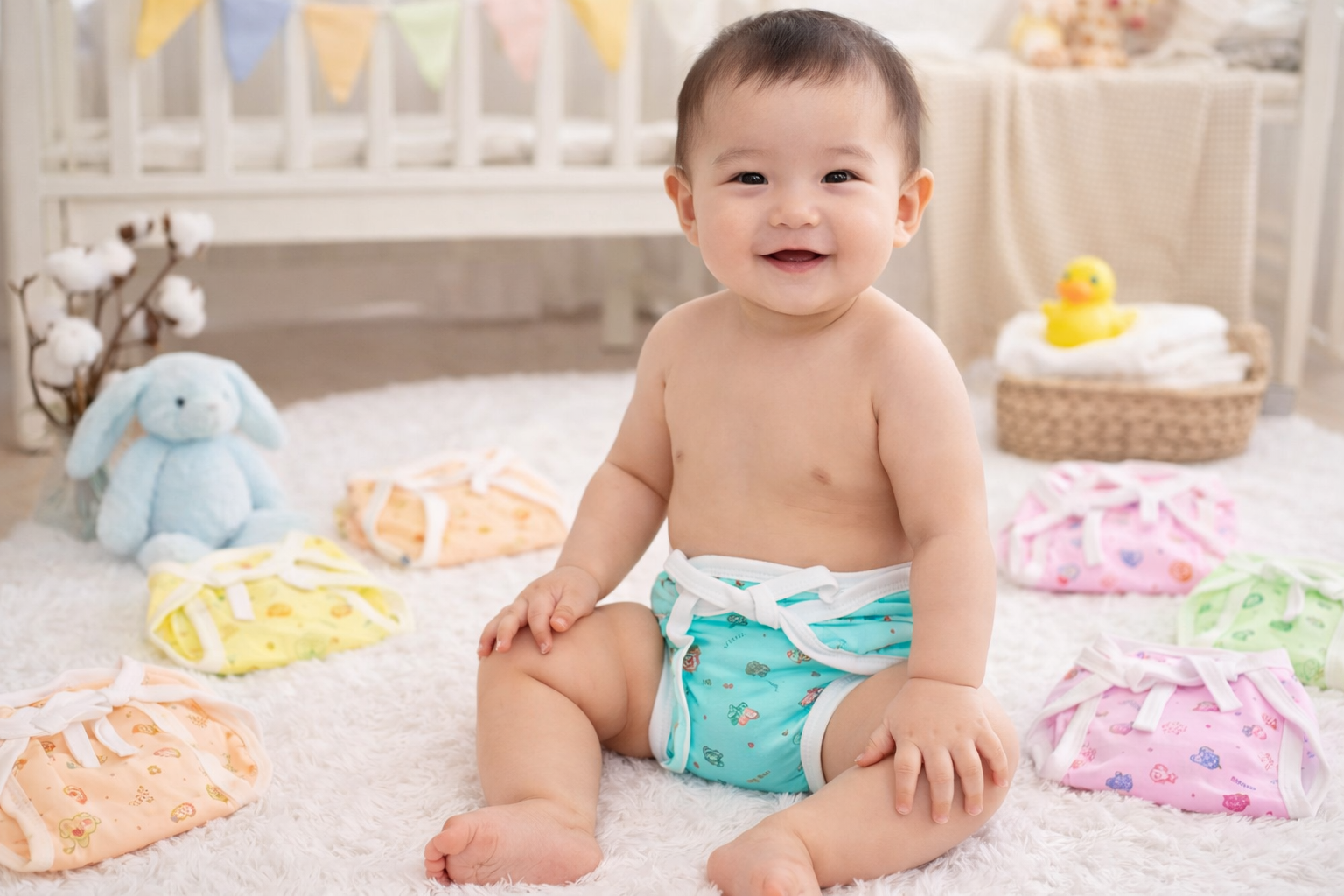 Baby nappy langots: the Comfortable and Eco-friendly Diaper | Pack of 12 | Other - Image 4