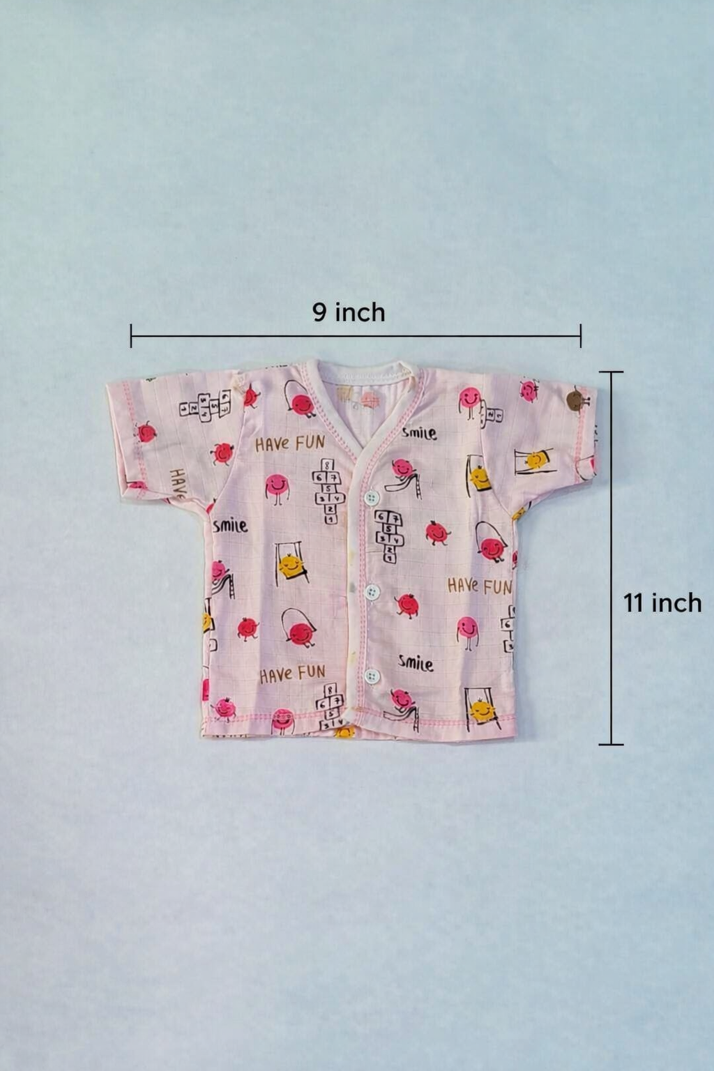 100% Cotton Muslin Baby Jhabla with knickers for Newborn | Front Open Soft Breathable Infant Shirt | Newborn Baby Clothing set for Boys & Girls | Pack of 3 - Image 4