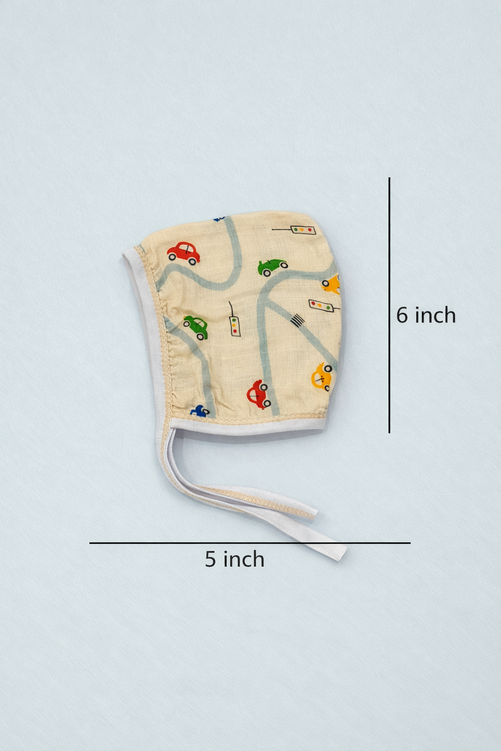 Newborn Baby Muslin Cotton Full Sleeve Jhabla, Cap, and Nappy Set | Pack of 4 - Image 3