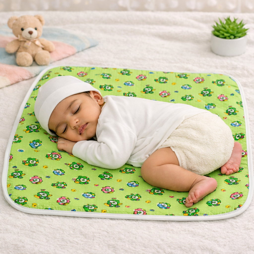 Newborn Baby Waterproof Plastic Sheets | Urine Mat Sheets Changing Station | Pack of 6 | Size 24 X 18.5 inches - Image 2