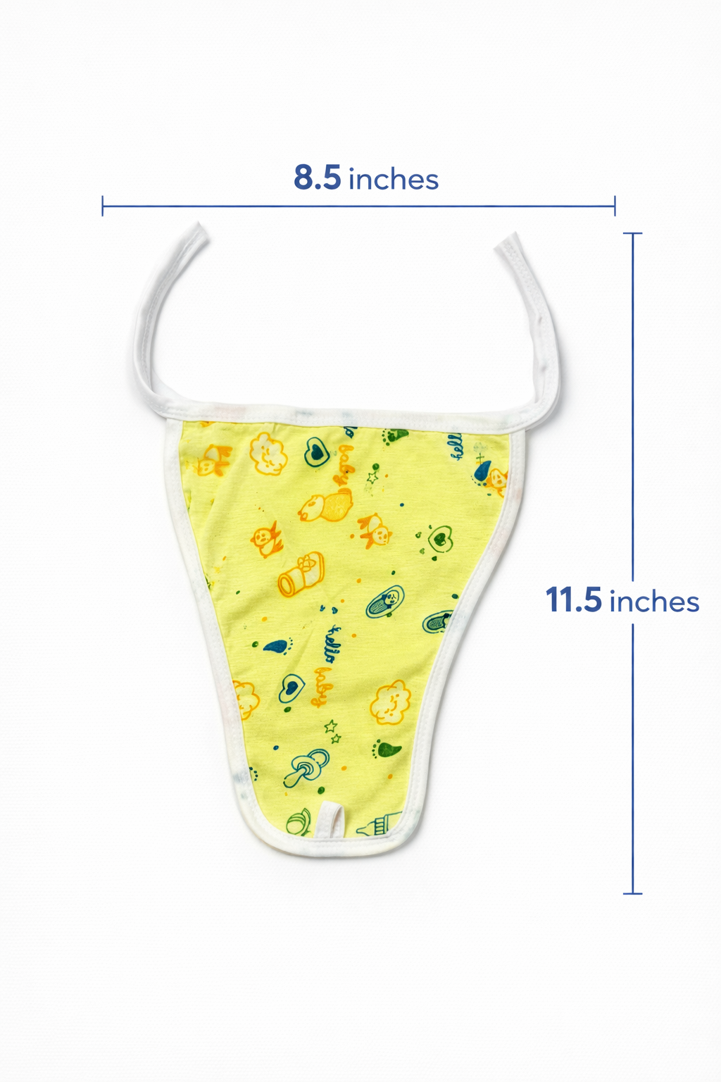 Newborn Baby Hosiery Front Open Jhabla with Nappy Set in Multi - Color | Pack of 6 - Image 4