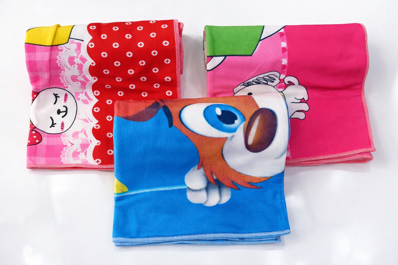 Microfiber Baby Bath Towel Ultra Soft & Quick Dry Kids Towel Super Absorbent, Gentle on Skin, Cartoon Print Ideal for Newborns, Infants & Toddlers 42 x 22 Inches (Multicolor) | Pack of 3 - Image 2